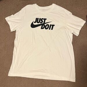 Nike Unisex white Just Do It Tee